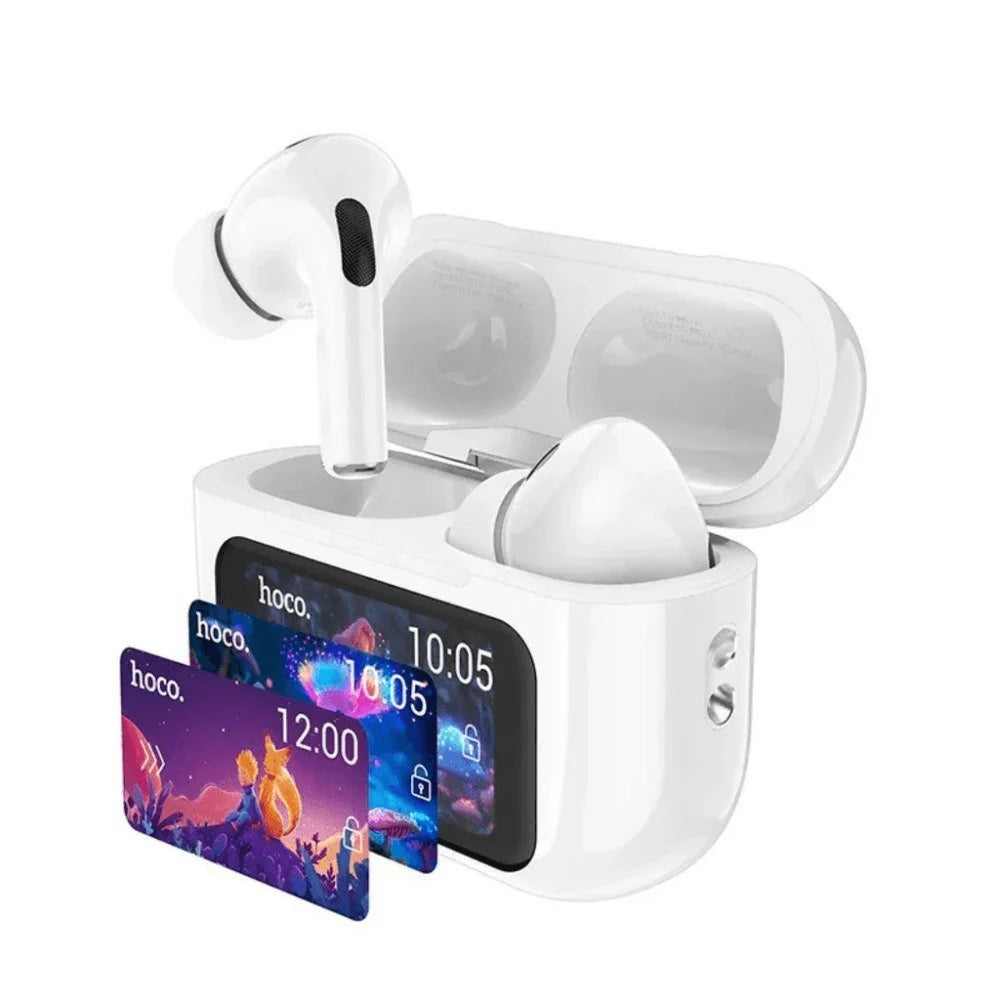 TouchView 2.8in Screen Bluetooth Earbuds With Power Bank Case - Black | Inspired Finds